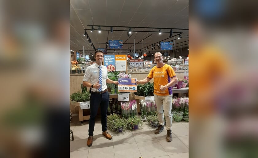 Patrick van den Aker (rechts) en Davey Damen van Albert Heijn Boxtel.