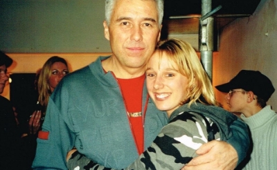 Maayke van Giersbergen en gitarist George Kooymans in 1999. (Foto: eigen collectie).
