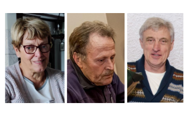 <p>Maria Olislagers, Henk Groenendaal en Hans van Schijndel (v.l.n.r.) uit Esch zijn vanochtend benoemd tot lid in de Orde van Oranje-Nassau. </p>