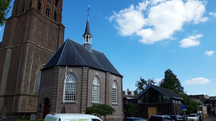 Het protestantse kerkje aan de Clarissenstraat in Boxtel.