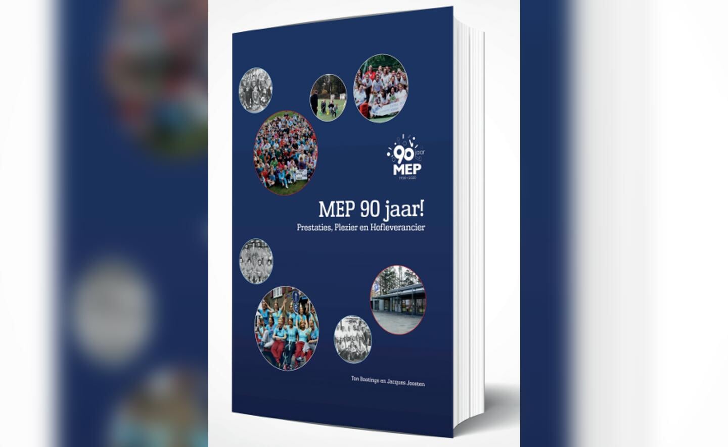 Cover van het 288 pagina's en 300 afbeeldingen tellende jubileumboek over de 90-jarige historie van de Boxtelse hockeyclub MEP