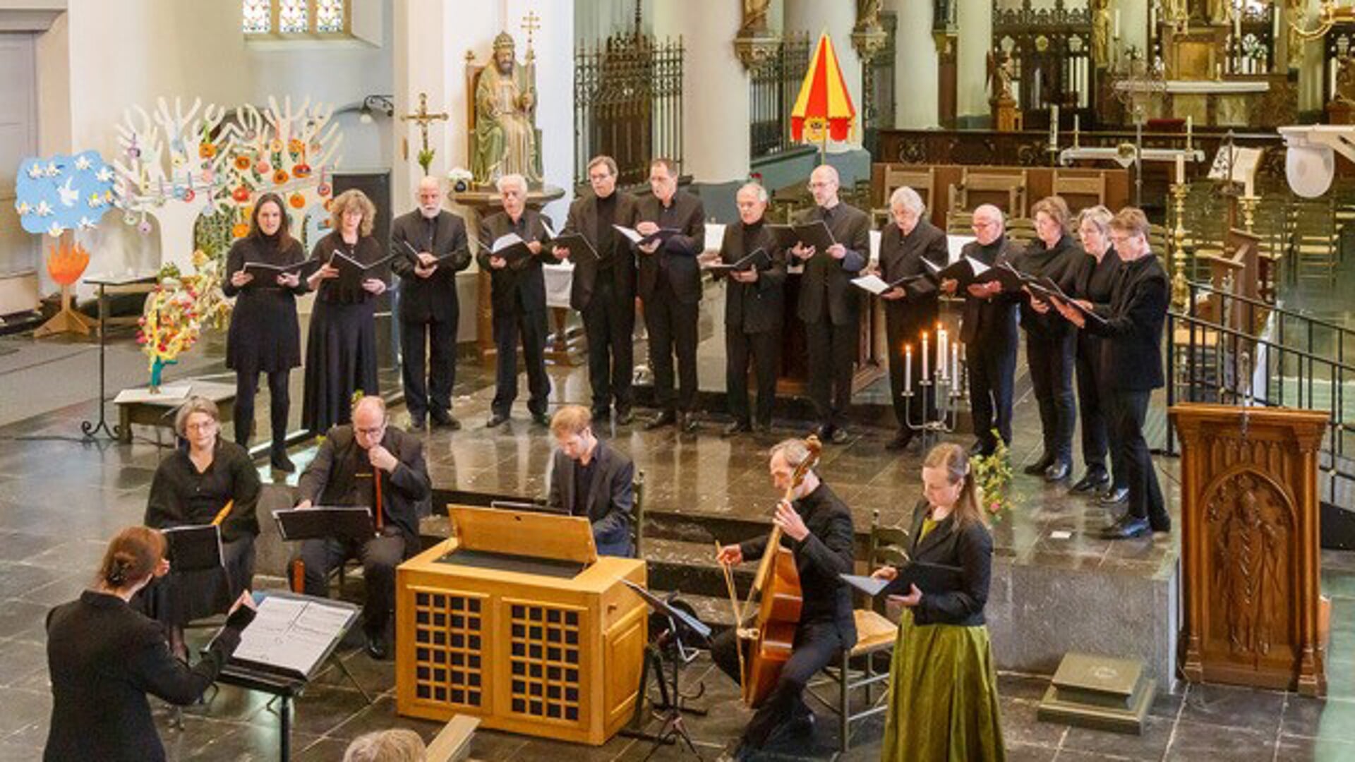 Het Ariosto Ensemble tijdens een optreden in de Sint-Petrusbasiliek twee jaar geleden.