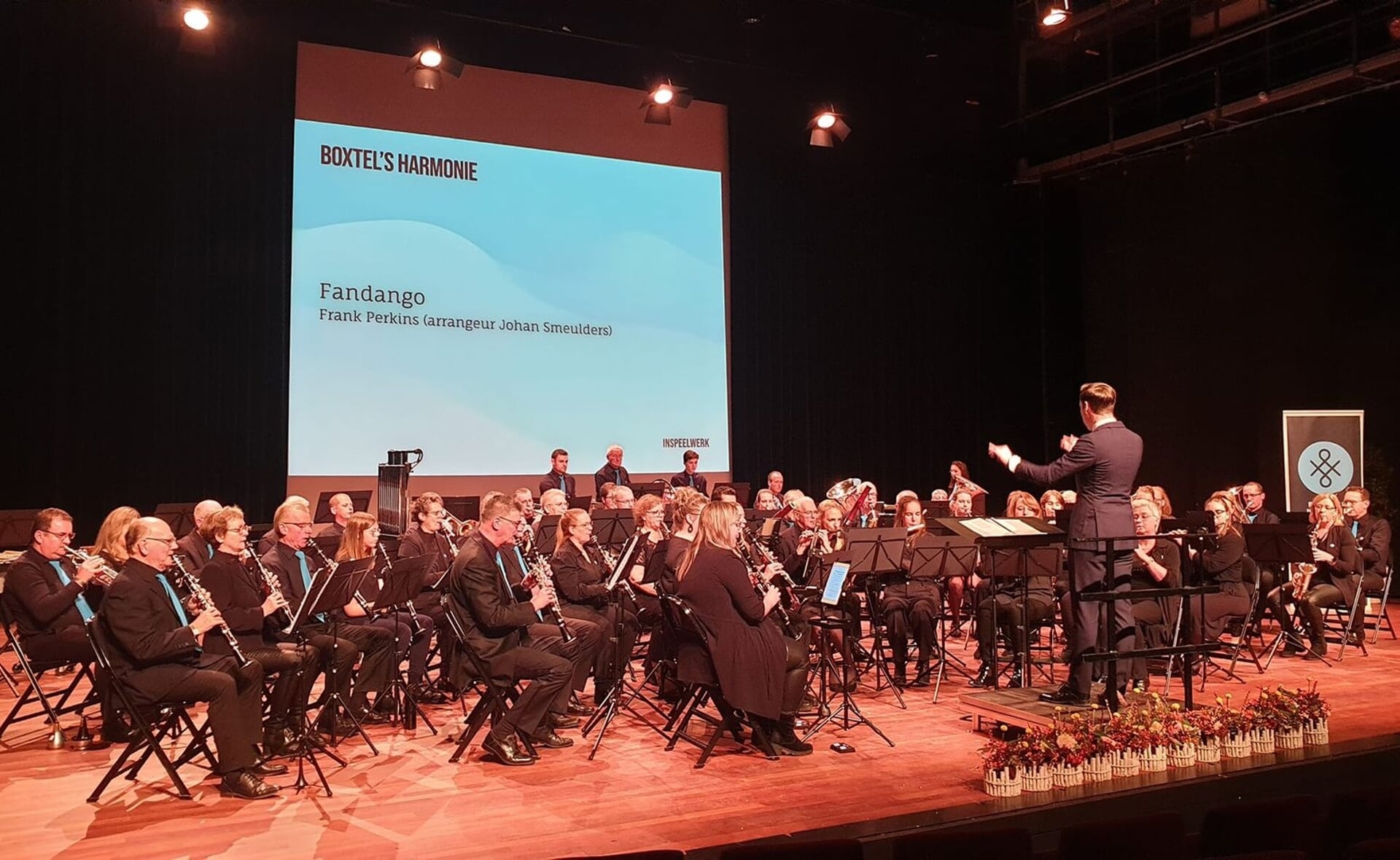 Boxtel's Harmonie was een van de vier muziekverenigingen die zondagmiddag in het Veldhovense theater De Schalm werd beoordeeld door de concoursjury.