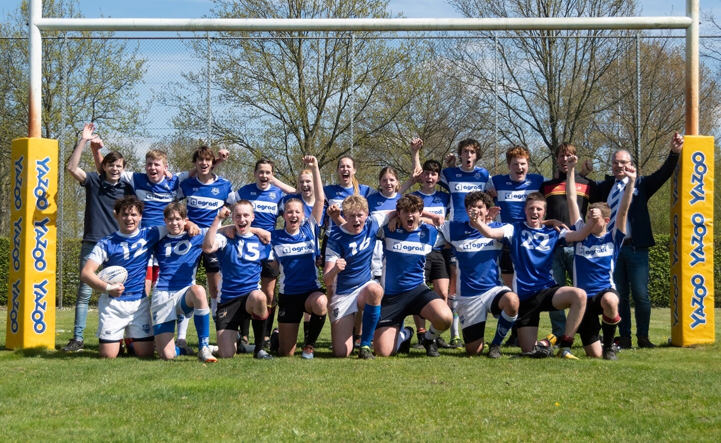 Rugby is een van de vele leuke sporten die worden beoefend in sportpark Den Wielakker/Munsel.