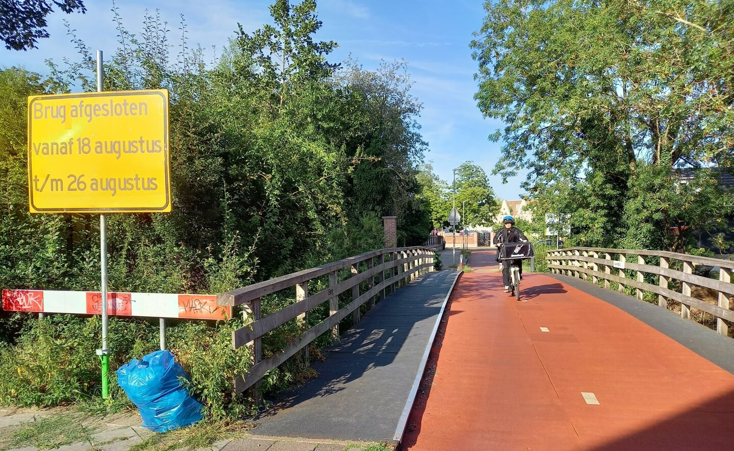 De Raapakkerbrug is vanaf 18 augustus ruim een week afgesloten wegens werkzaamheden.