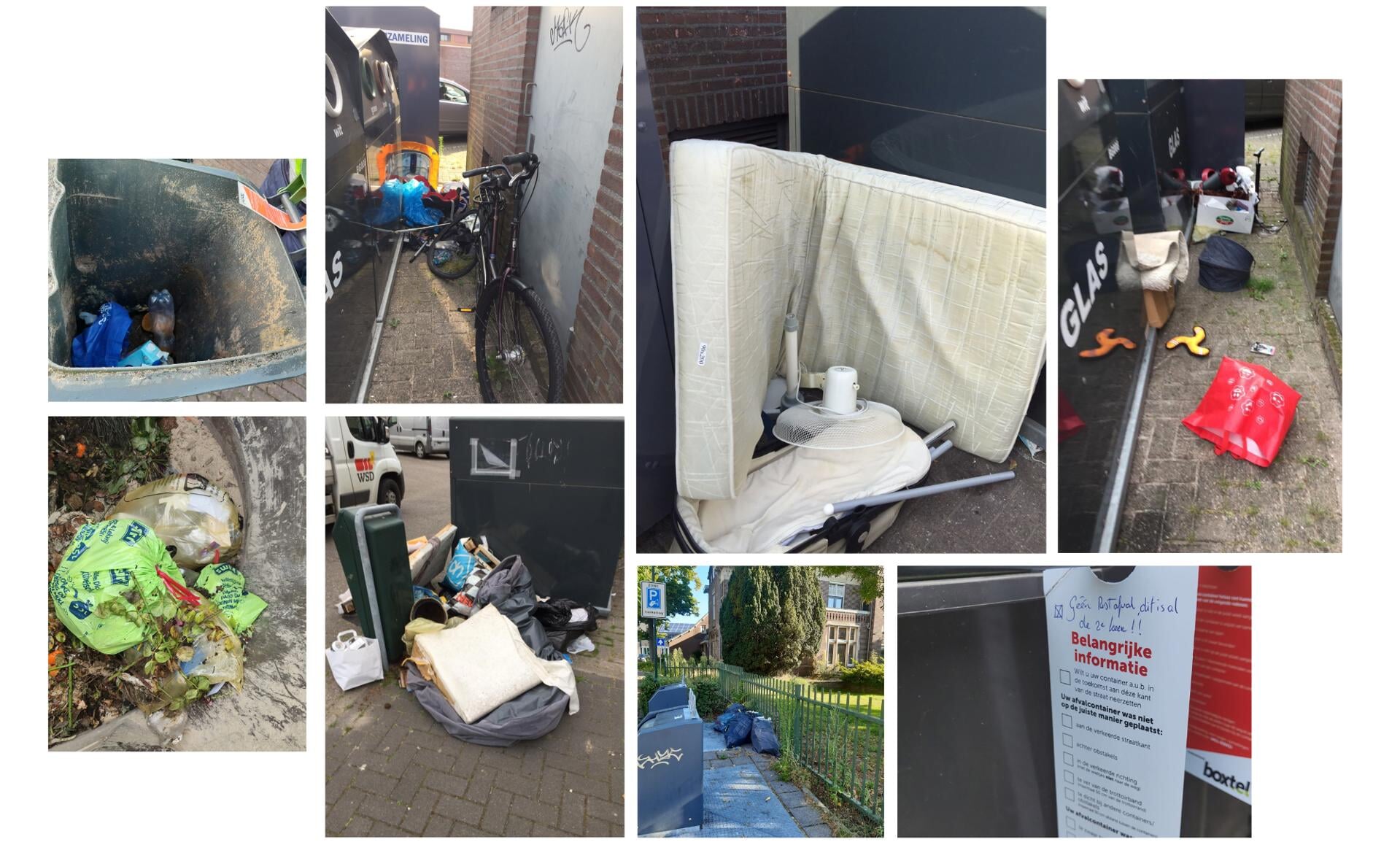 Matrassen, kapotte fietsen, vuilniszakken met restafval in de GFT-bakken: dit is de doorsnee week van medewerkers van het Boxtelse wijkbeheer.
