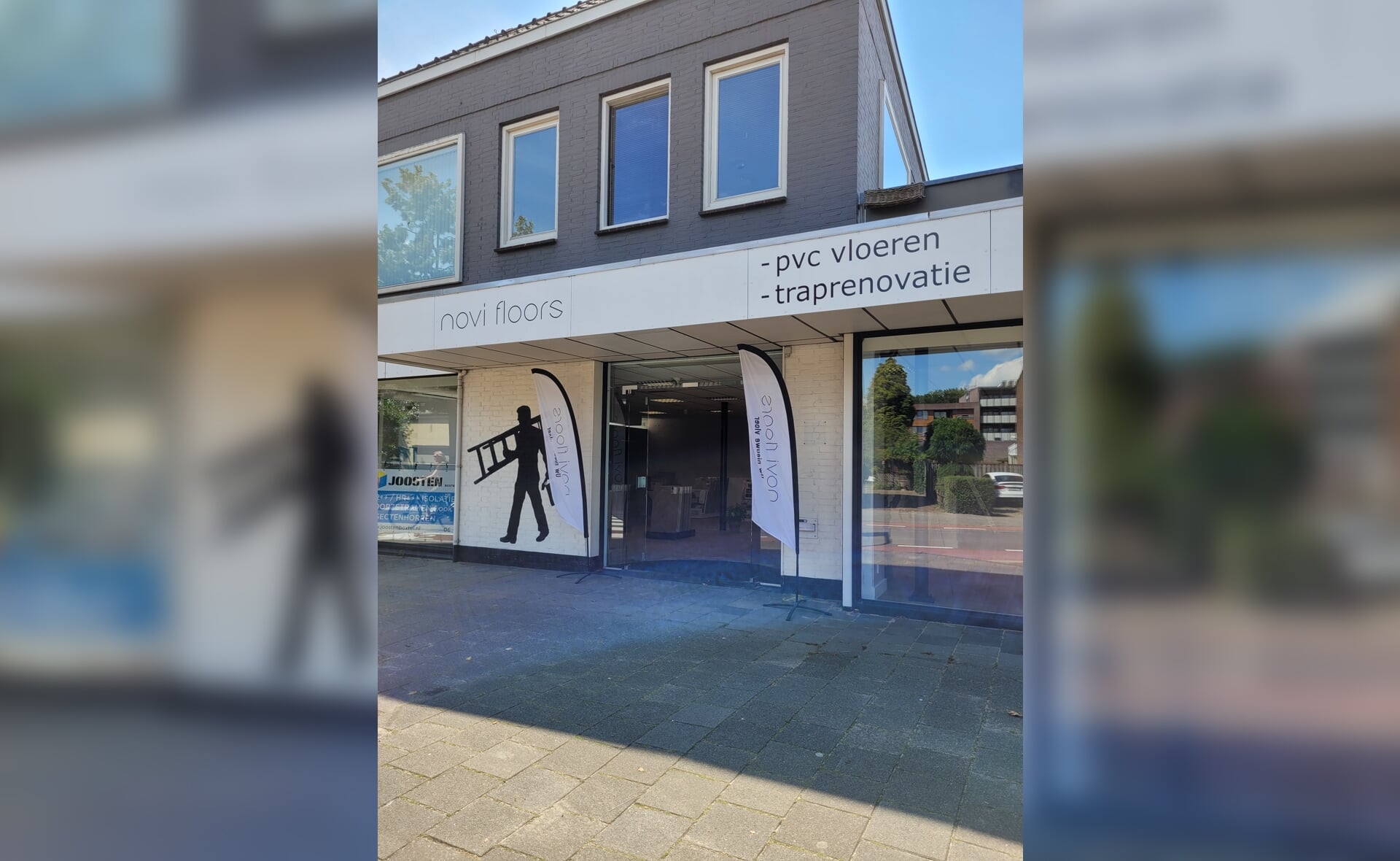 Novi Floors opende vrijdag 28 juli de deuren in de voormalige winkel van verfzaak Joosten aan de Van Merheimstraat 1 in Boxtel.