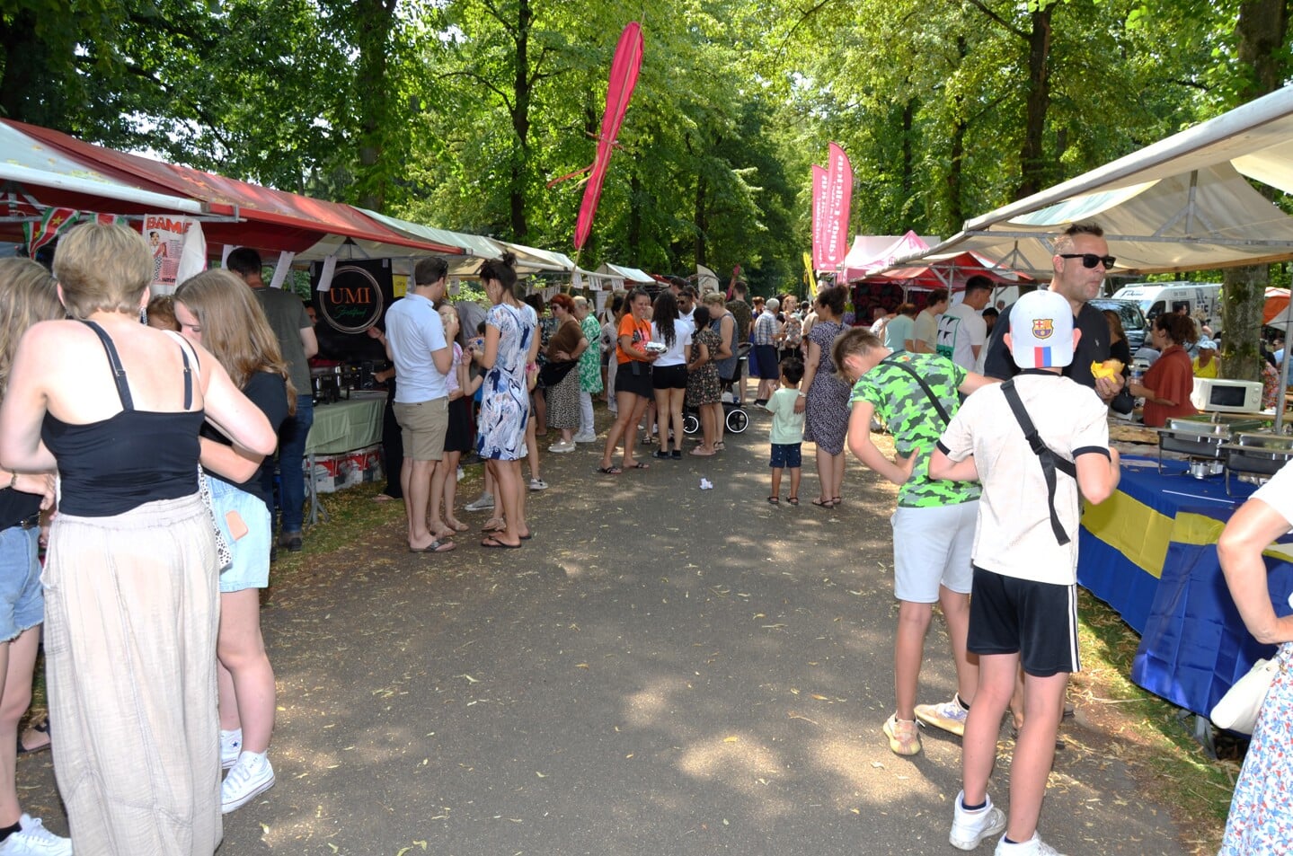 Multicultureel festival Bazaar in park Molenwijk ging gewoon van start zondag, maar werd rond drie uur 's middags gesloten vanwege de dreiging van zeer slecht weer.
