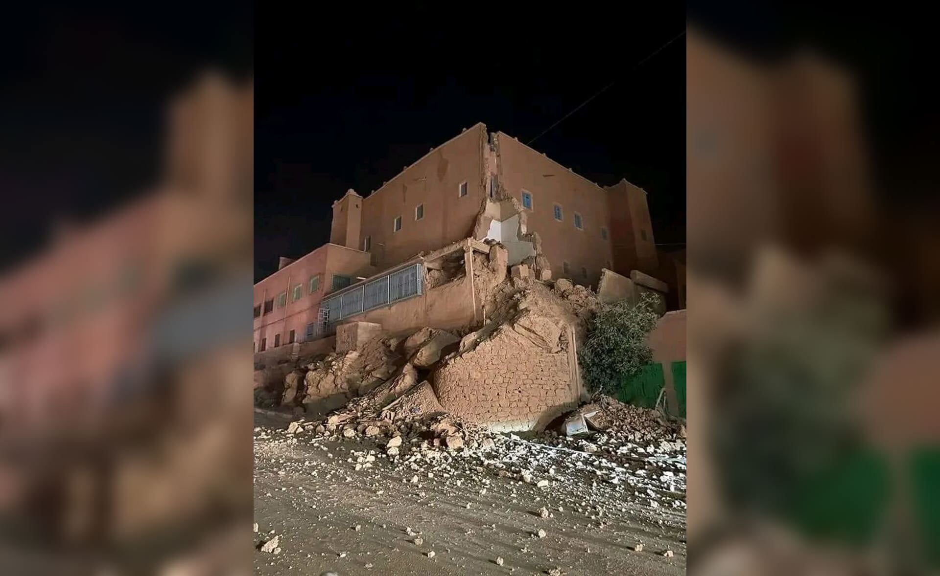 Door de zware aardbeving in Marokko op vrijdag, zijn veel gebouwen zwaar beschadigd geraakt. 
