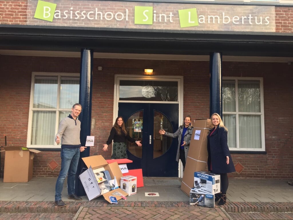 NOVEMBER: Medewerkers van basisschool Sint-Lambertus in Gemonde waren in hun nopjes vanwege een schenking die het gewenste technieklokaal een stap dichterbij bracht.
