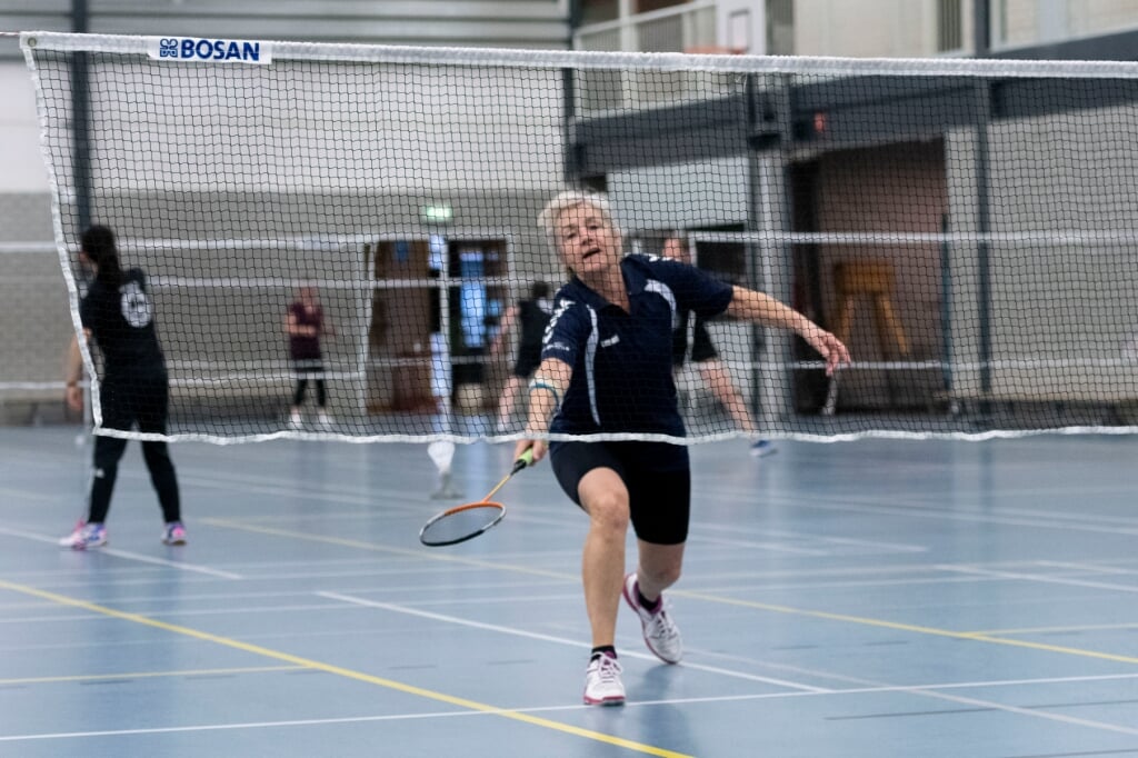 Badmintonclub BC '80 mocht deze week weer voor het eerst trainen in sporthal De Dommel. Een van de leden die in actie kwam was Margot Blummel. 
