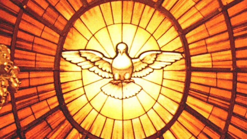 Op de vijftigste dag na Pasen is het Pinksteren: het feest van de Heilige Geest (gesymbolseerd door een duif) als de plaatsvervanger van Jezus Christus. 