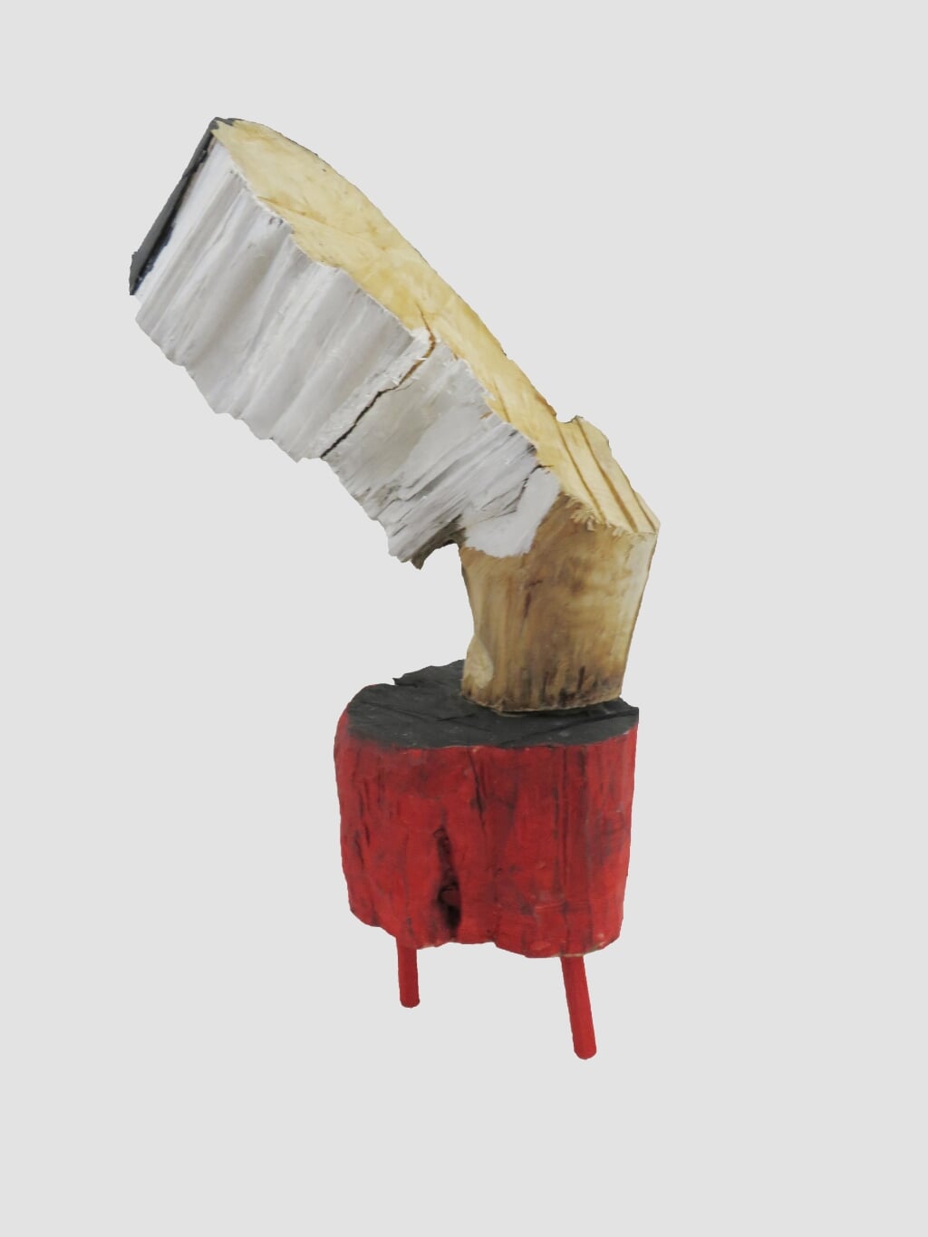 Object van hout, gemaakt door de Boxtelaar Pierre van Amelsvoort. 
