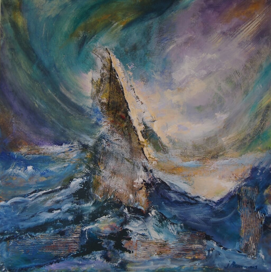 Storms - schilderij van Jacques Brummans.
