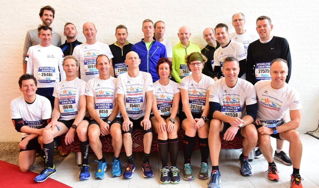 De deelnemers aan de Zevenheuvelenloop.