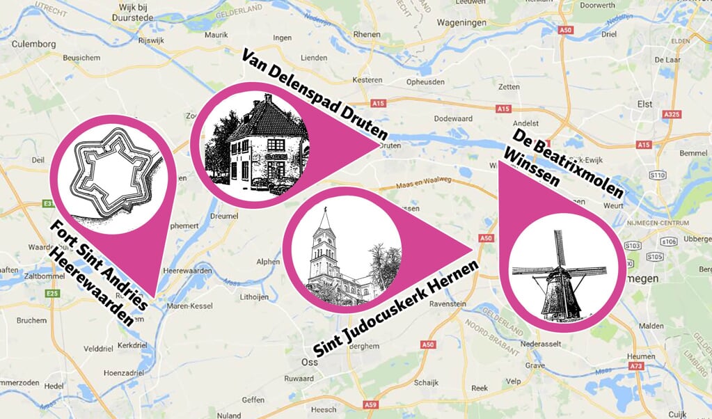 De vier door de Maas&Waler geselecteerde monumenten die u zeker niet mag missen tijdens Open Monumenten Dag.