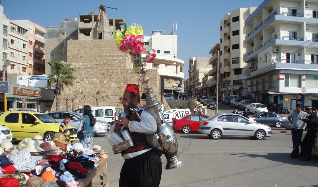 Straatbeeld in Syrië.