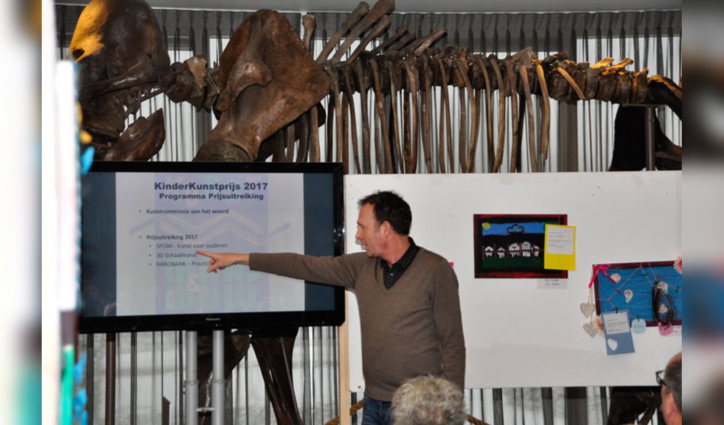 Jochem van Gelder tijdens de KinderKunstPrijs 2017.