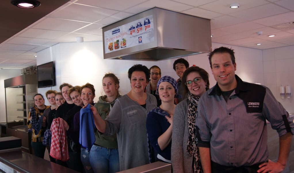 Het team van keurslagerij Lemmers.