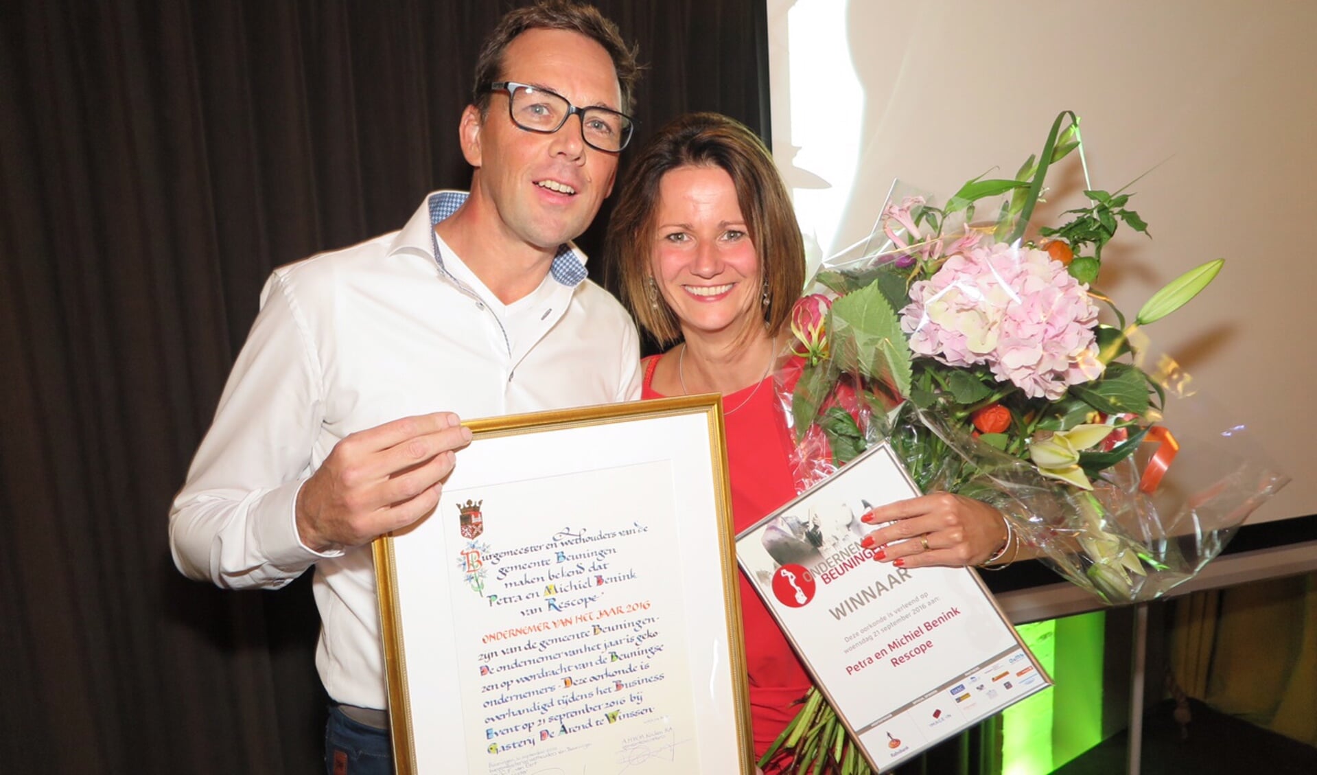 Michiel en Petra Bennink, de winnaars van 2016