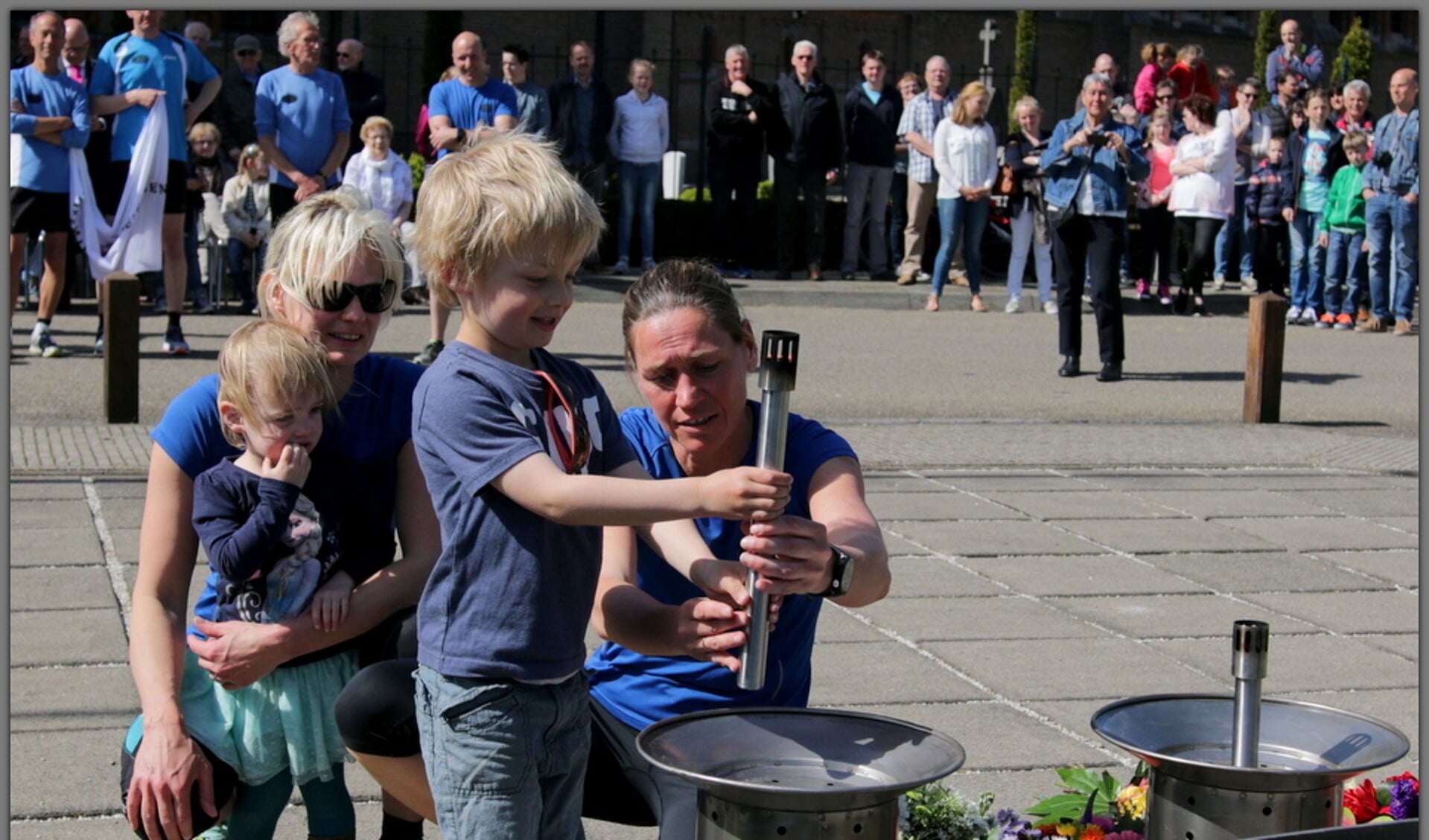 Het ontsteken van het bevrijdingsvuur in 2016.