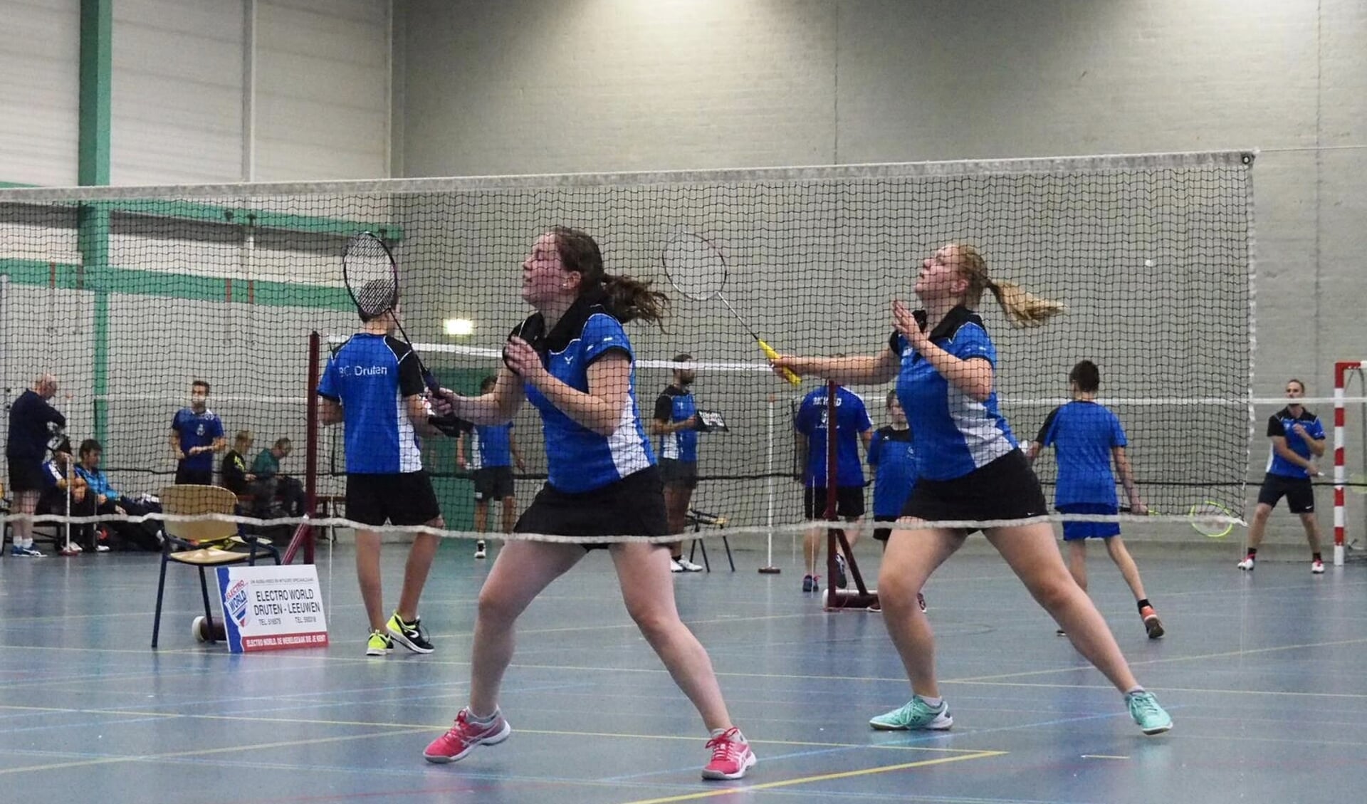 Badmintonclub Druten in actie.