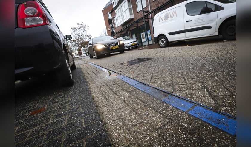 Blauwe zone in het centrum van Beuningen.