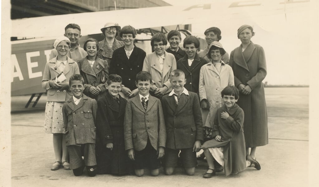 Een schoolreisje vanuit Alphen in de jaren 30.