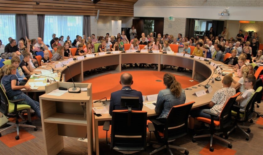 Kindergemeenteraad gemeente West Maas en Waal in 2018.