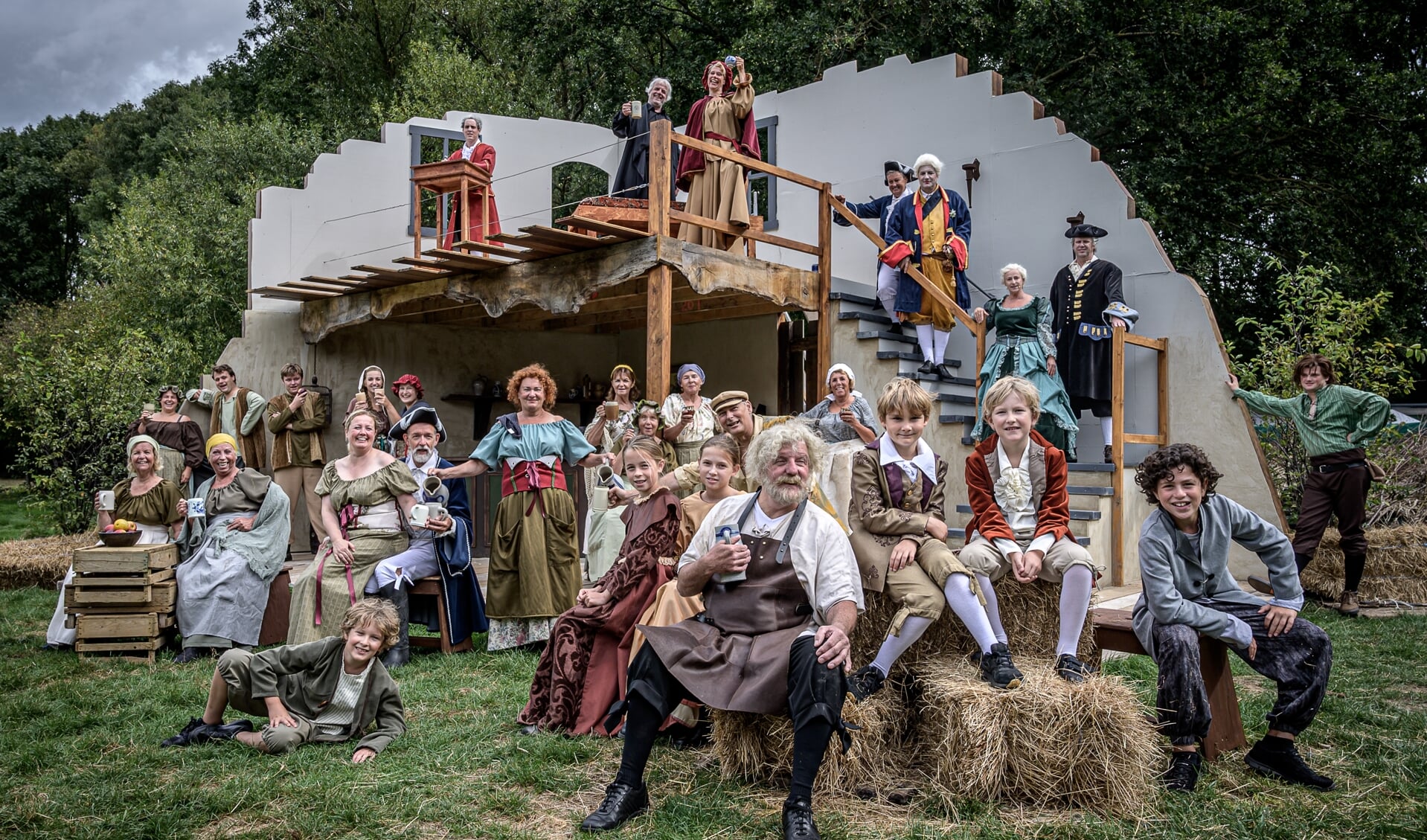 Theaterspektakel 'uit de schaduw van Appeltern' in 2019.