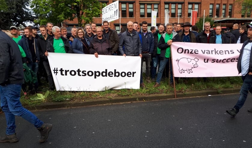 Ook boeren uit Maas en Waal voerden actie.