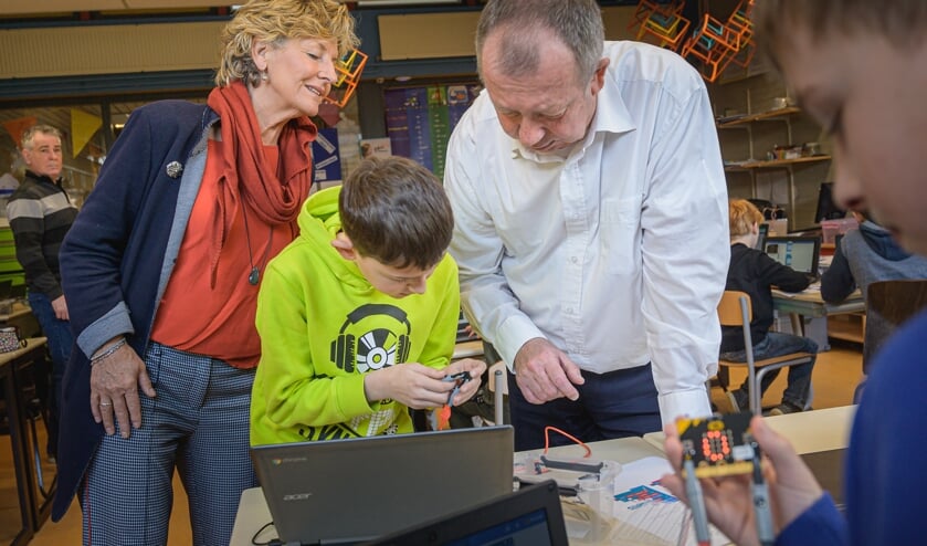 Bezig met het techniekproject Micro:bit.