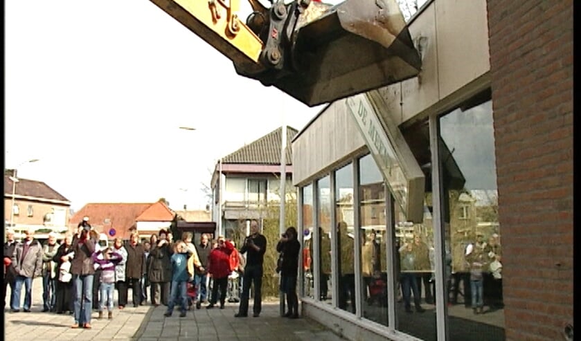 Still uit film 'Startschot sloop De Meent'