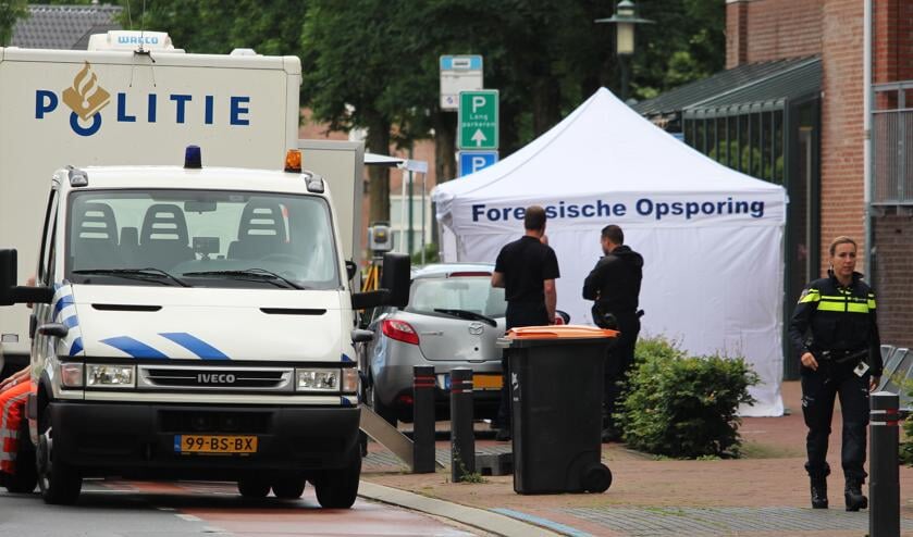 De plaats delict aan de Burgemeester Geradtslaan in Beuningen.