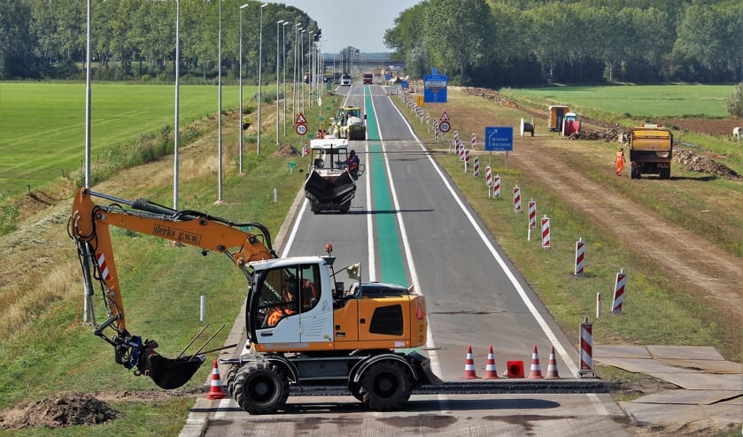 <p>Onderhoud Maas en Waalweg afgelopen weekend.</p>