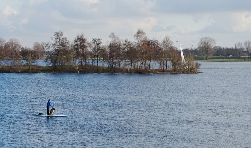 <p>Suppen met je hond. Deze foto is gemaakt door Erna Kool in De Gouden Ham. </p>