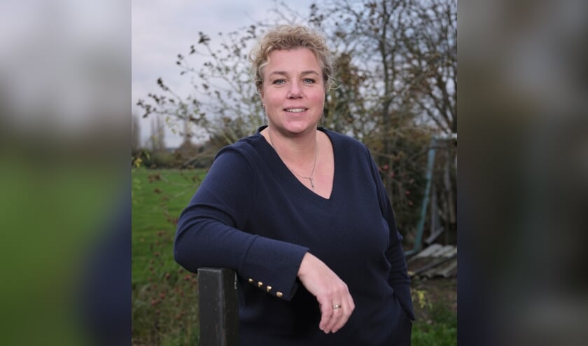 <p>Marieke Gijsbers, blij met de rust in Afferden.</p>