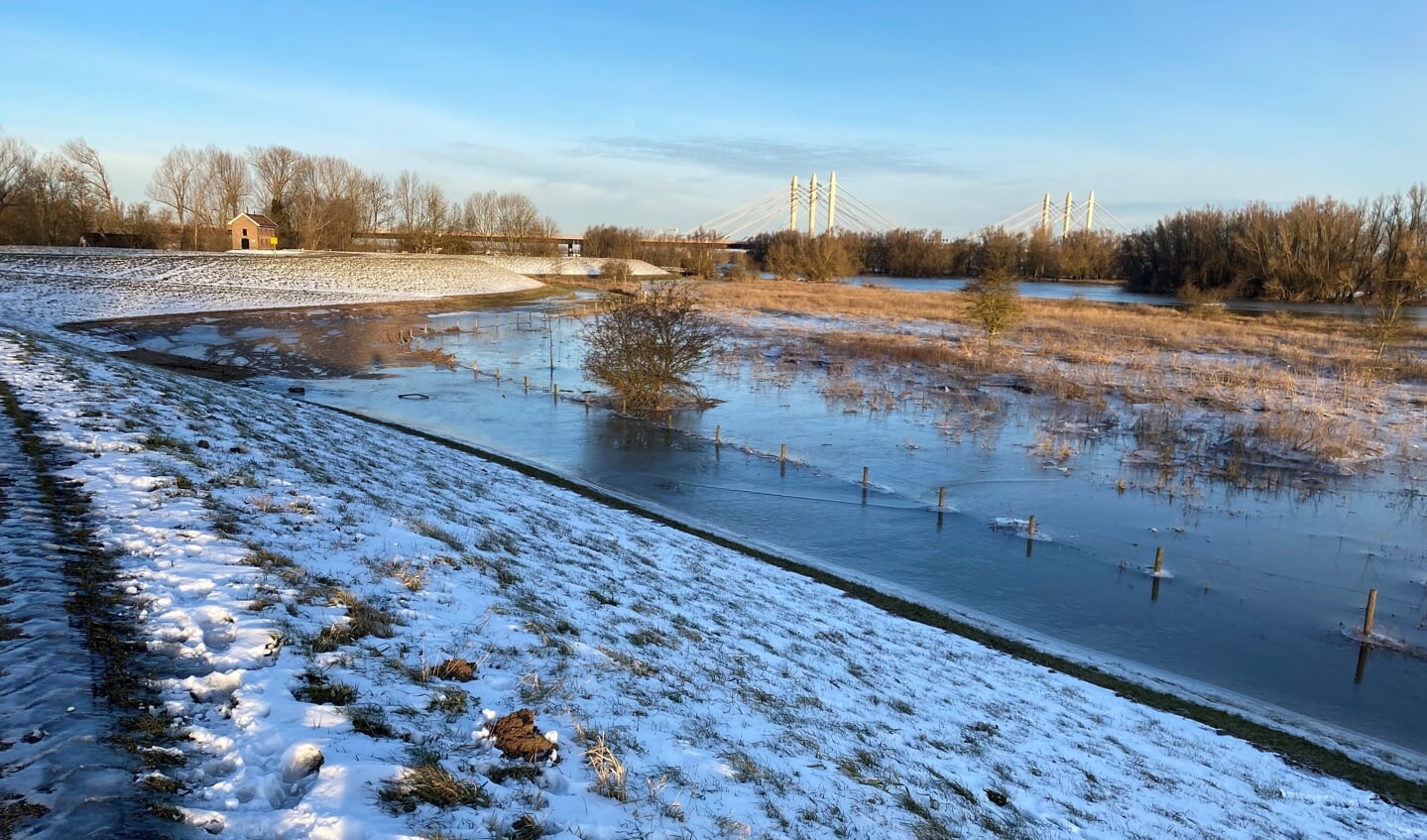 Winters vergezicht in Ewijk.