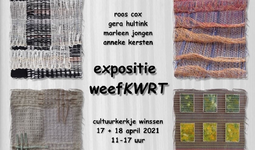 <p>weefwerk van vier exposanten</p>