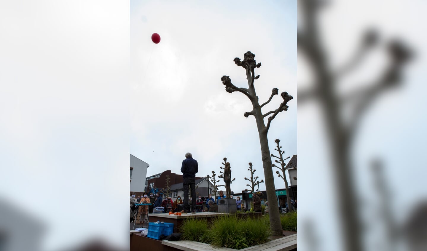 Ballonactie van Stichting Tegenwind.
