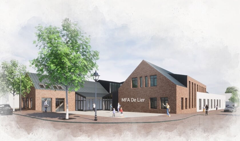 <p>Voorbeeldontwerp van een mogelijk nieuw dorpshuis De Lier.</p>