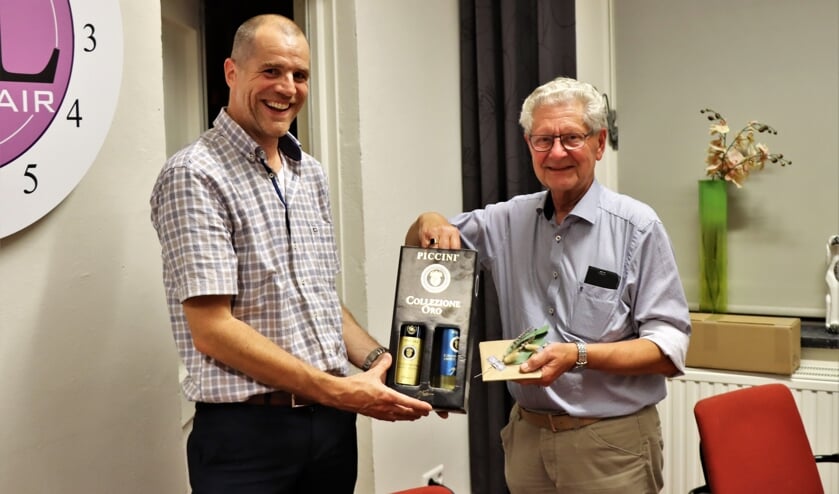 Voorzitter Edwin van Opstal (links) en Wim Coenders.