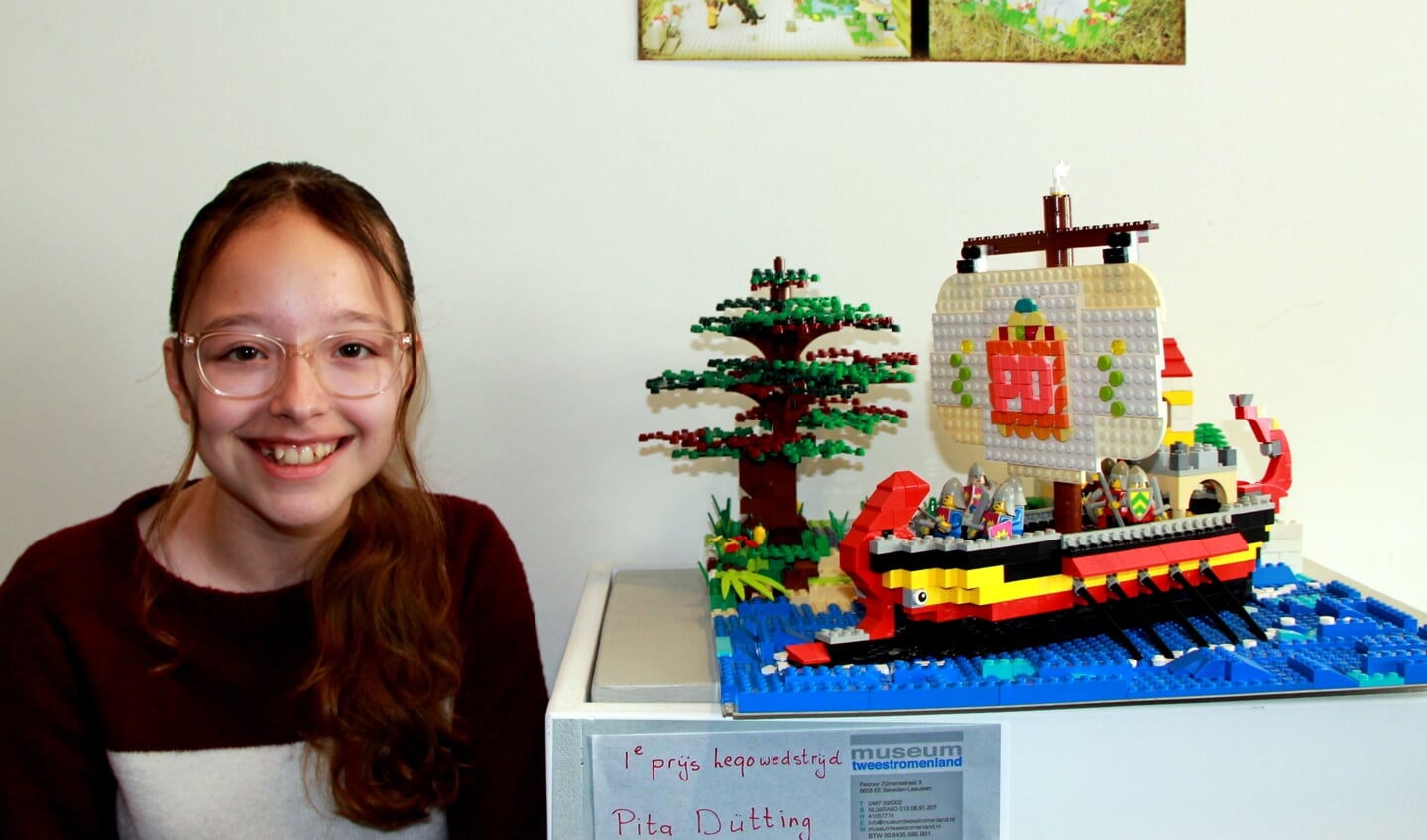 Pita Dutting wint de Legowedstrijd van museum Tweestromenland