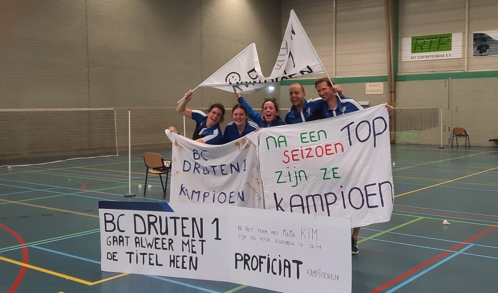 Badmintonclub Druten kampioen