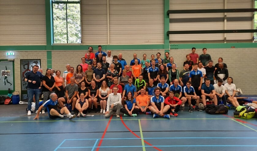 Leden en oud-leden van Badmintonclub Druten.