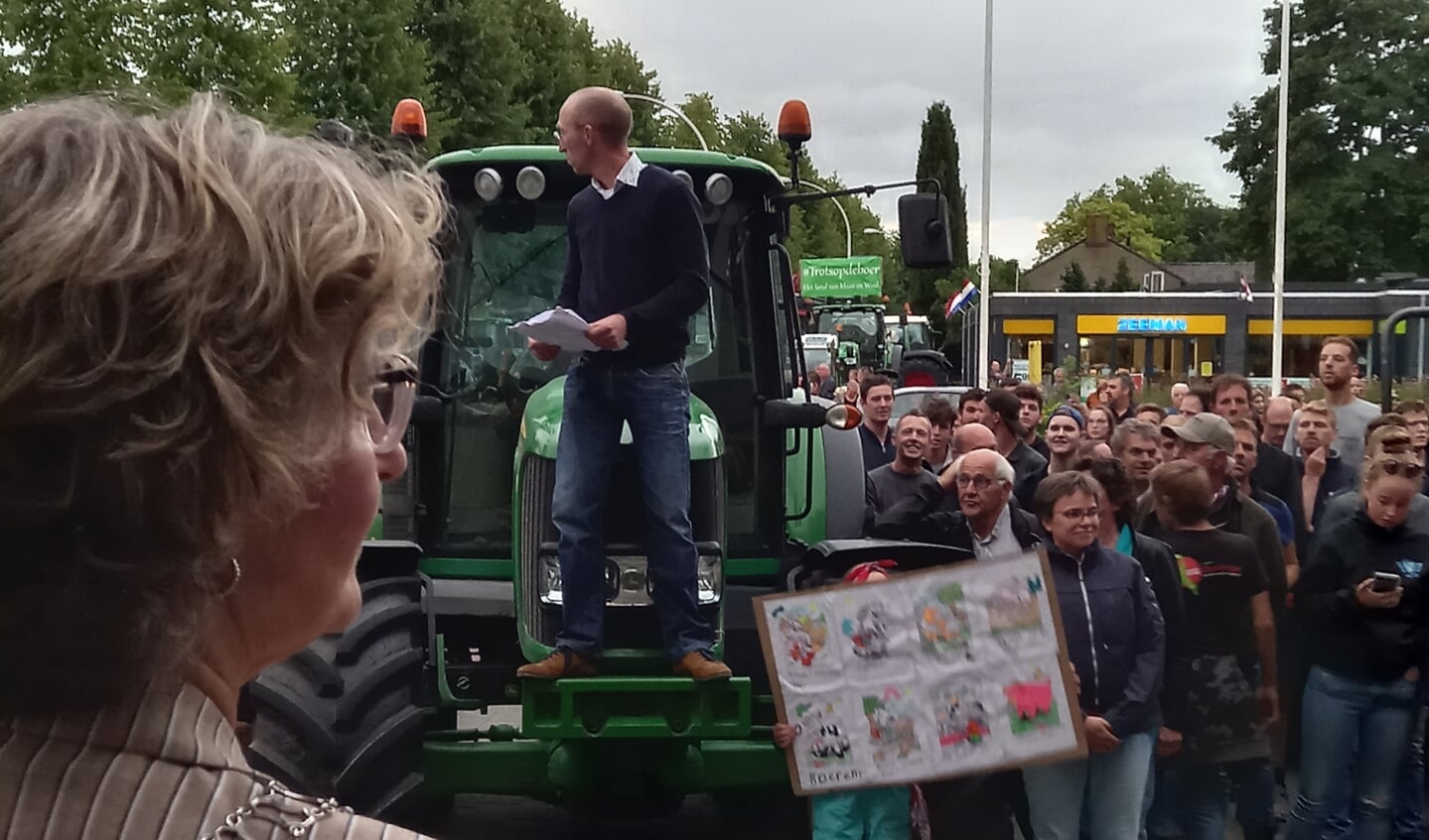Het boerenprotest in Druten.