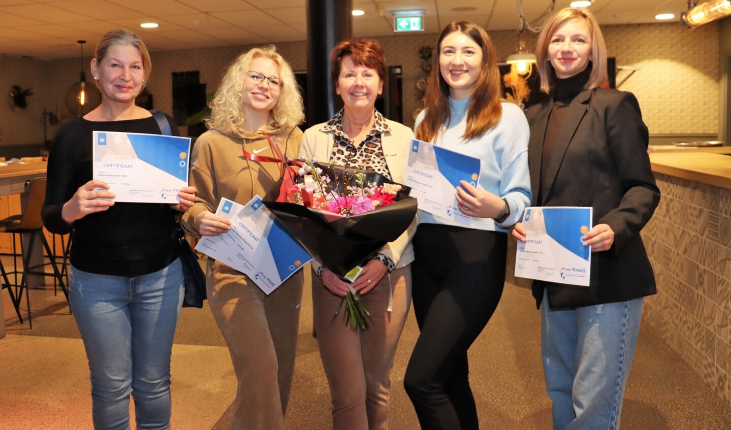 Deelnemers Oekraïne project ontvangen certificaat.