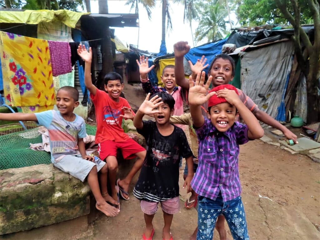 Kinderen in de provincie Goa.