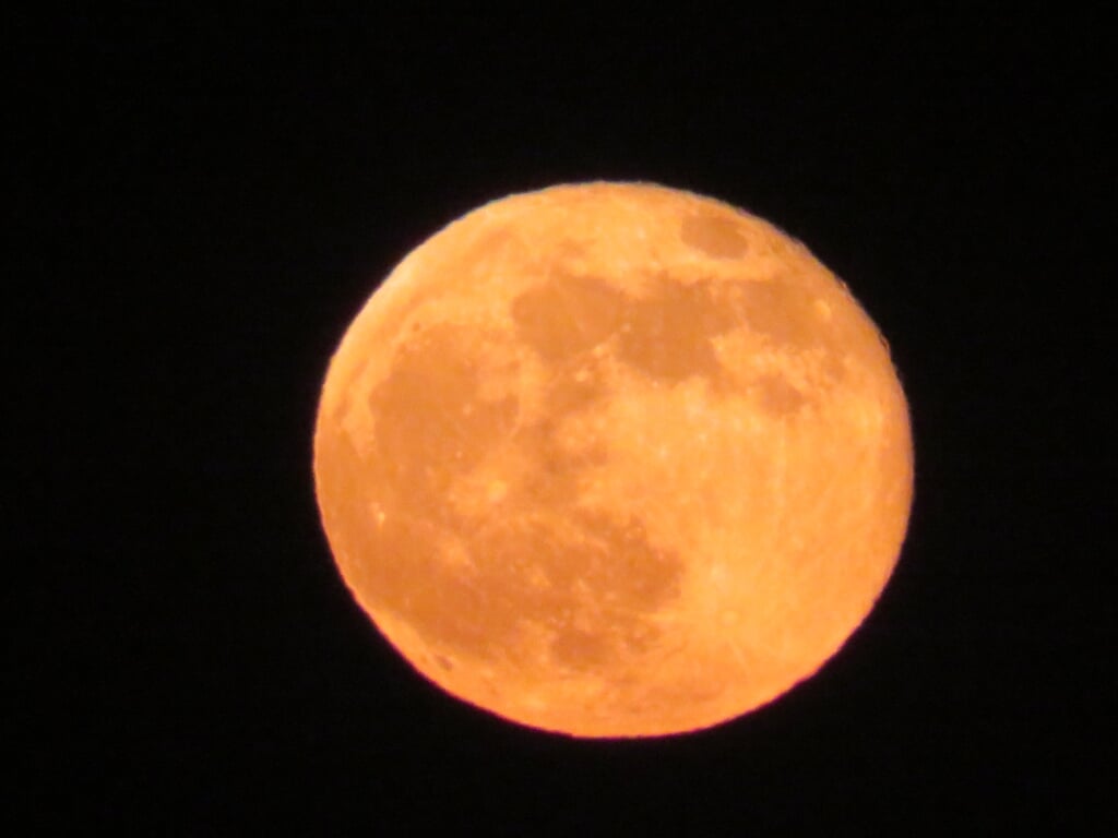 Oranje maan tijdens Koningsdag
