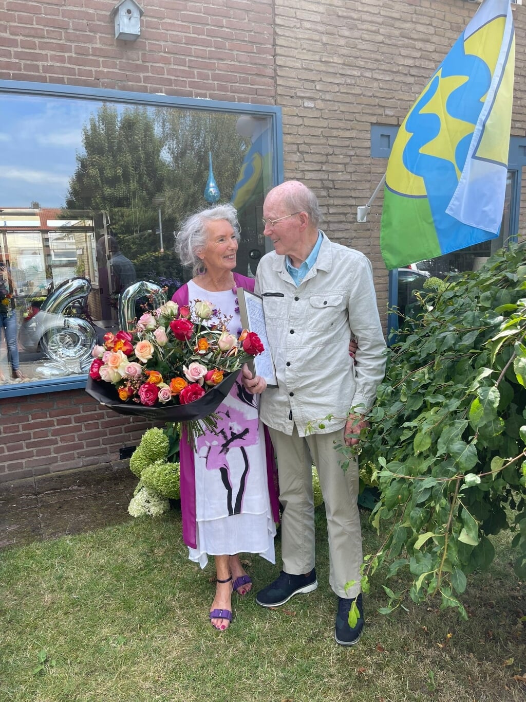 Wies (83) en Huub Berris (87), zestig jaar getrouwd. 